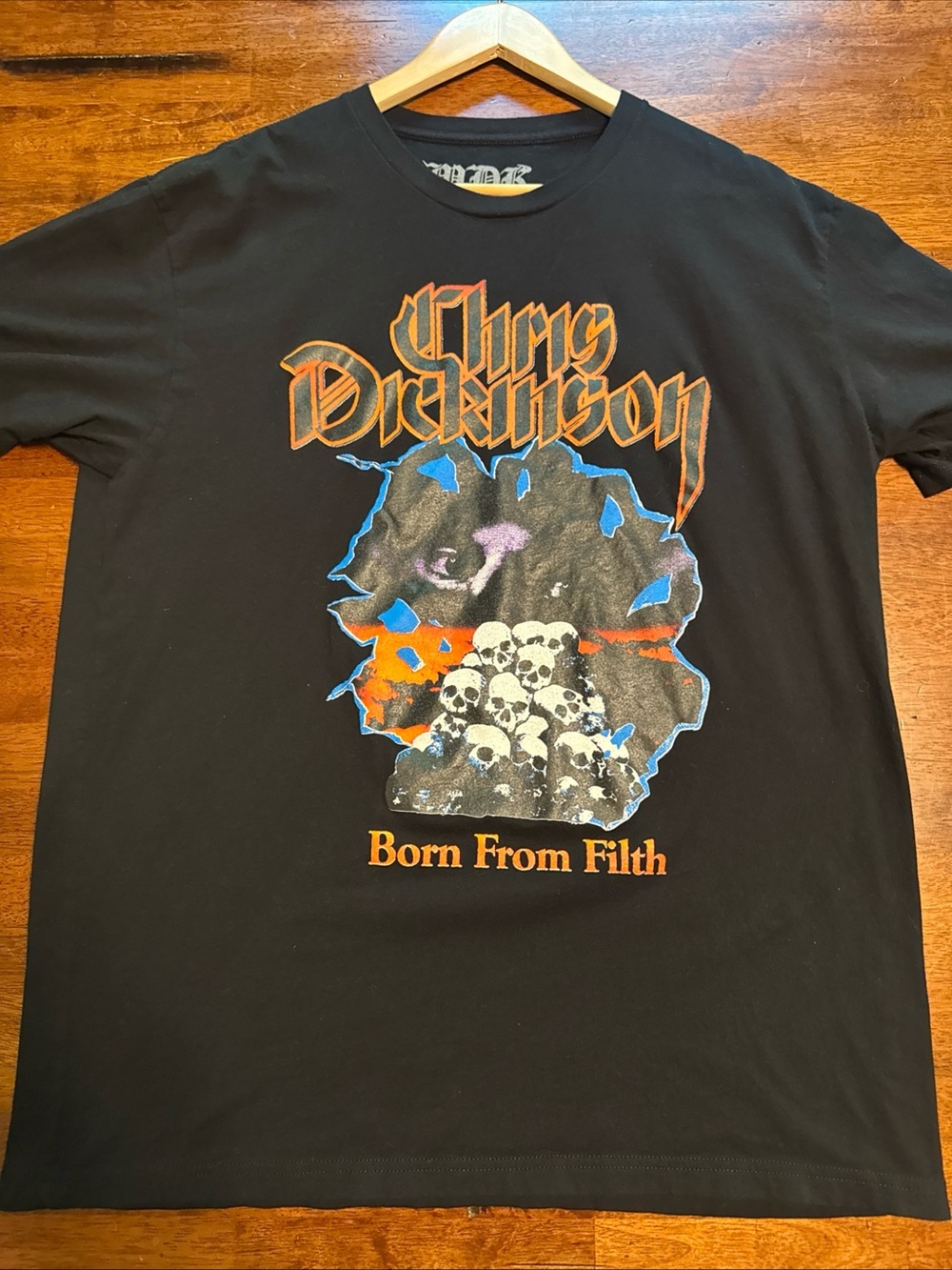Chris Dickinson Independent Wrestler Born from Filth T-Shirt Mens size XL